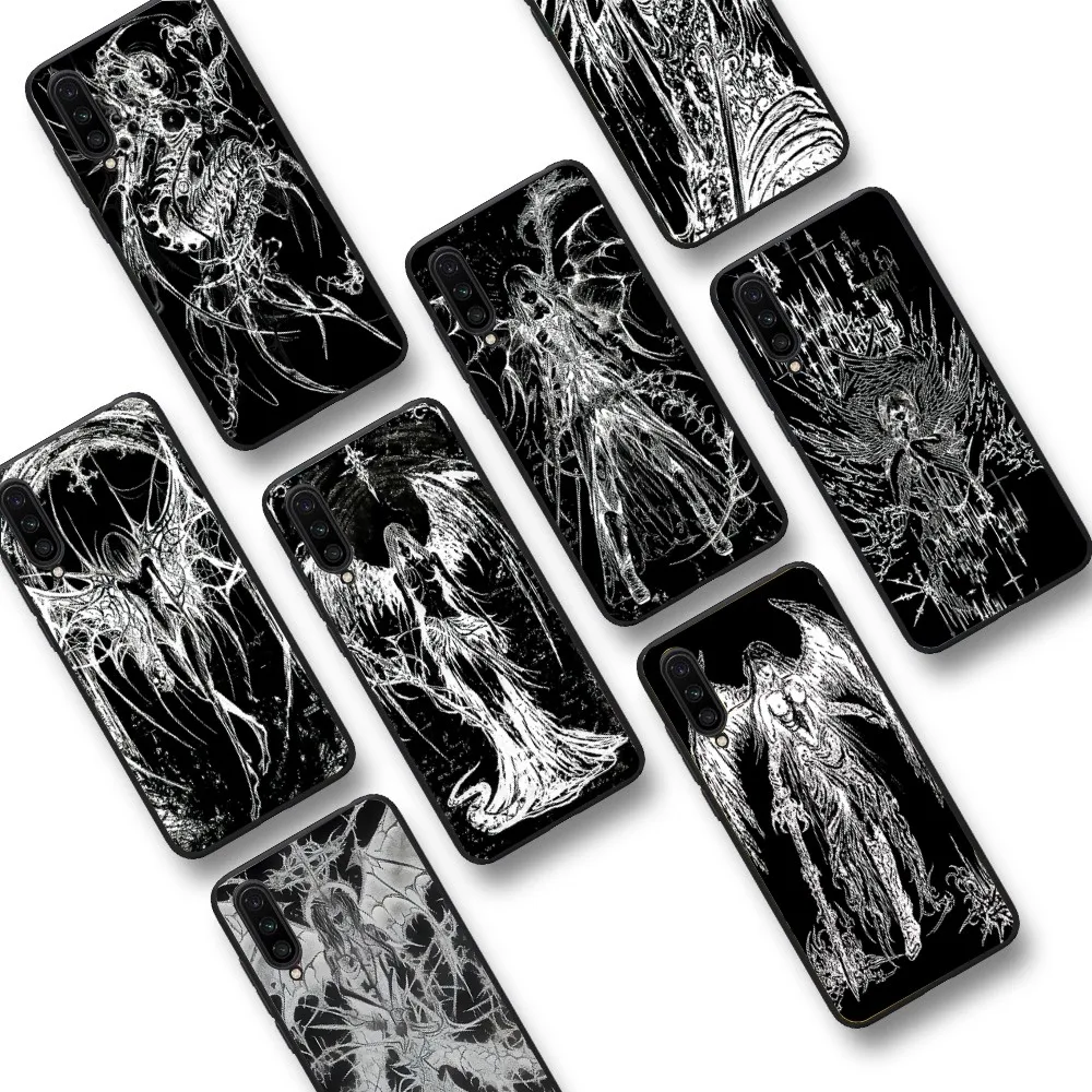 

Luxury Bloodsacrifice Black Angel Phone Case For Xiaomi Mi 5X 8 9 10 11 12 Lite Pro 10T PocoX3pro PocoM3 Note 10 Pro Lite