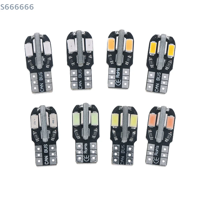 

Exclusive 10-Pack Automotive LED T10 Bulbs 5730 SMD Decoding Reading Lamp Width Marker Light License Plate Miniature Light