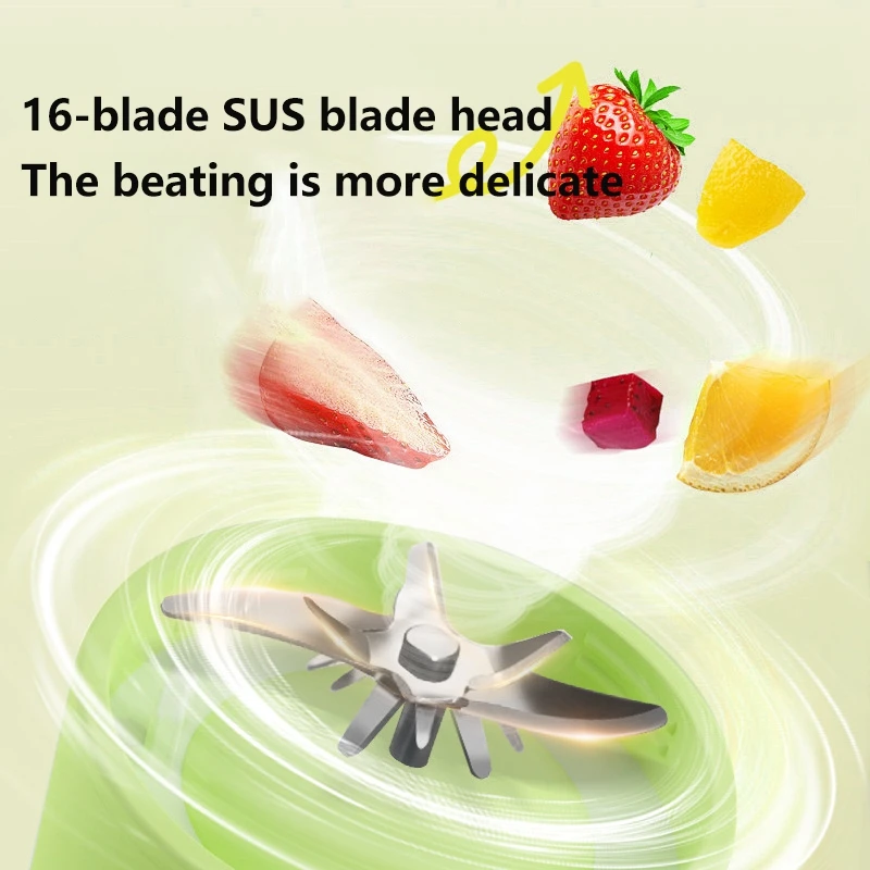 خلاط ميديا المحمول USB القابل لإعادة الشحن اللاسلكي خلاط عصارة صغير لعصير هزة البروتين السفر زجاجة رياضية كوب لصنع العصائر