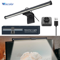 LED Computer PC Monitor Light Bar Remote Control Screen Hanging Lights USB RGB Lamp Stepless Dimmable for Office Gaming Lighting