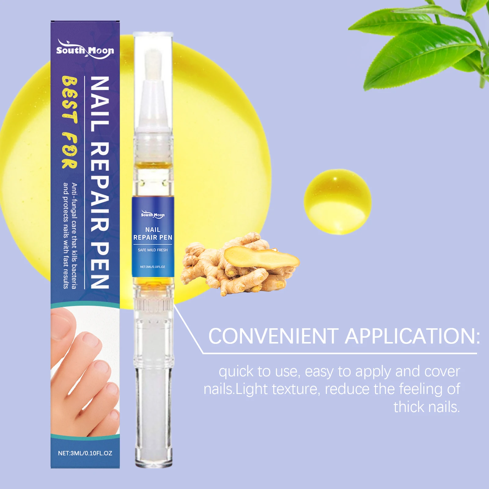 Caneta para reparo de fungos nas unhas, tratamento de onicomicosi, correção de unhas, recuperação, reduz a unha encravada, anti-infecção, caneta de remoção de paroníquia