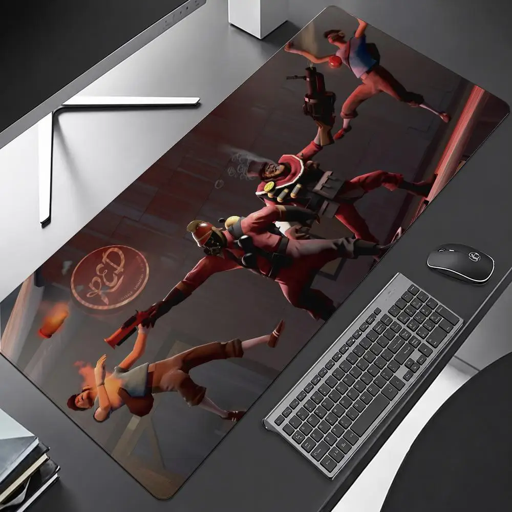 Eam Fortress 2 Mouse Pad Mouse Pad Anti-Slip Rubber Base Extended Desk Mat For Gamers Office Computer Accessories