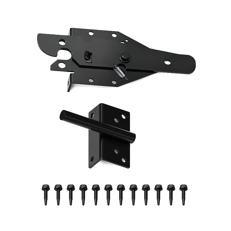 For Guardrail Door Buckle, Garden Door Buckle, Wooden Fence Hinge Stainless Steel Fence Door Buckle