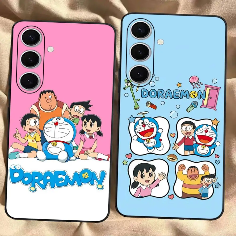 Cartoon D-Doraemon Phone Case For Samsung S 24 Fe 25 Ultra Plus 20 Lite 21 30 22 23 24 22 Ultra 5G Fundas