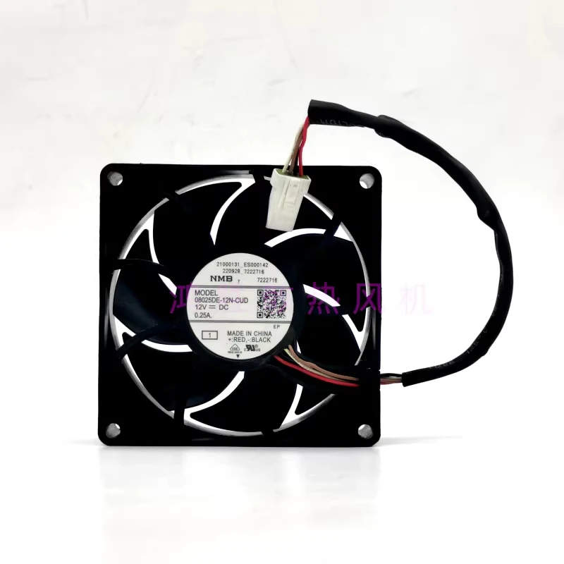 H  1PCS FOR  NMB 08025DE-12N-CUD 12VDC 0.25A 4-wire cooling fan 8025 8 cm