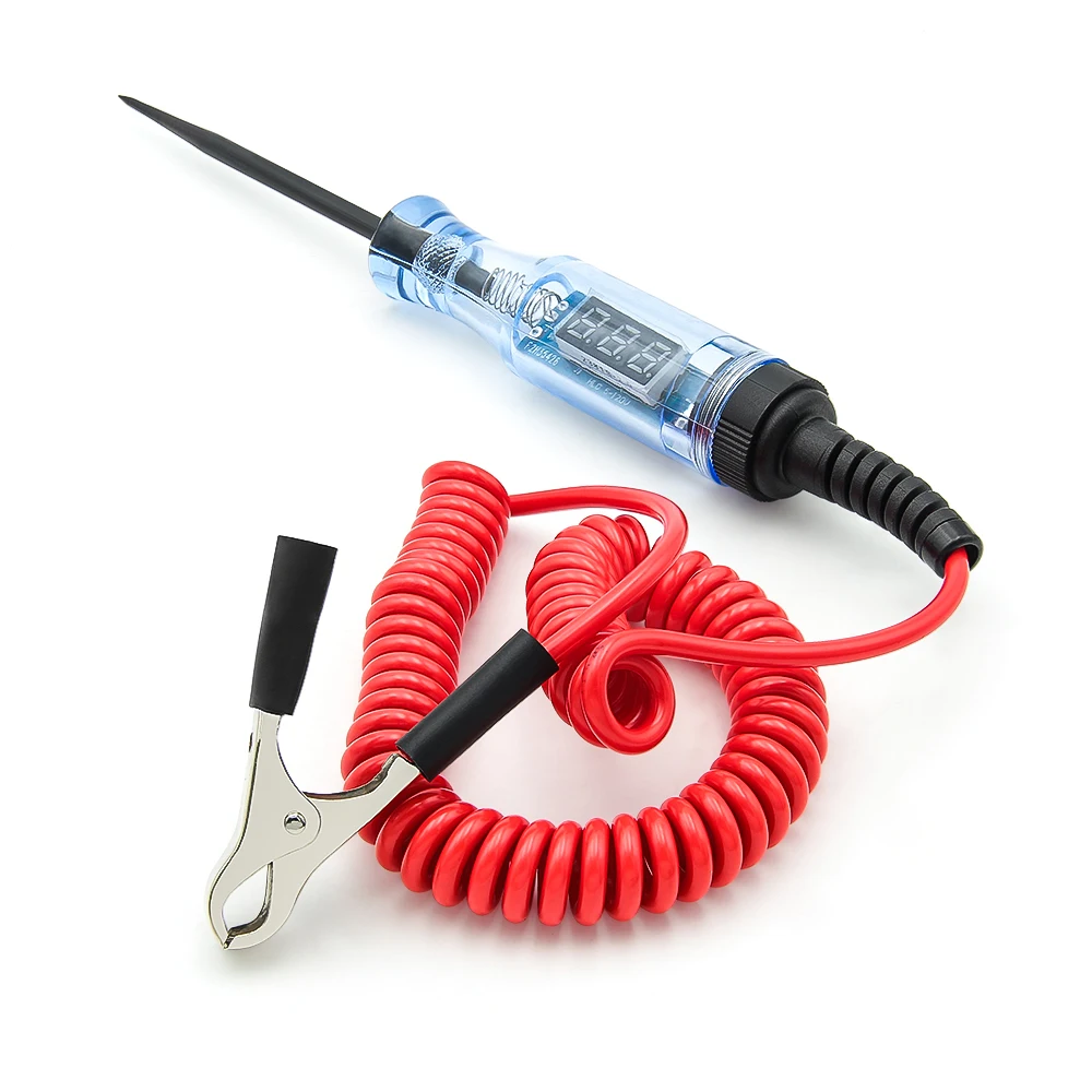5V-120V Circuit Tester LED Digital Test Lamp Probe Pen New Car Truck Voltage Circuit Tester Automotive Repair Tool