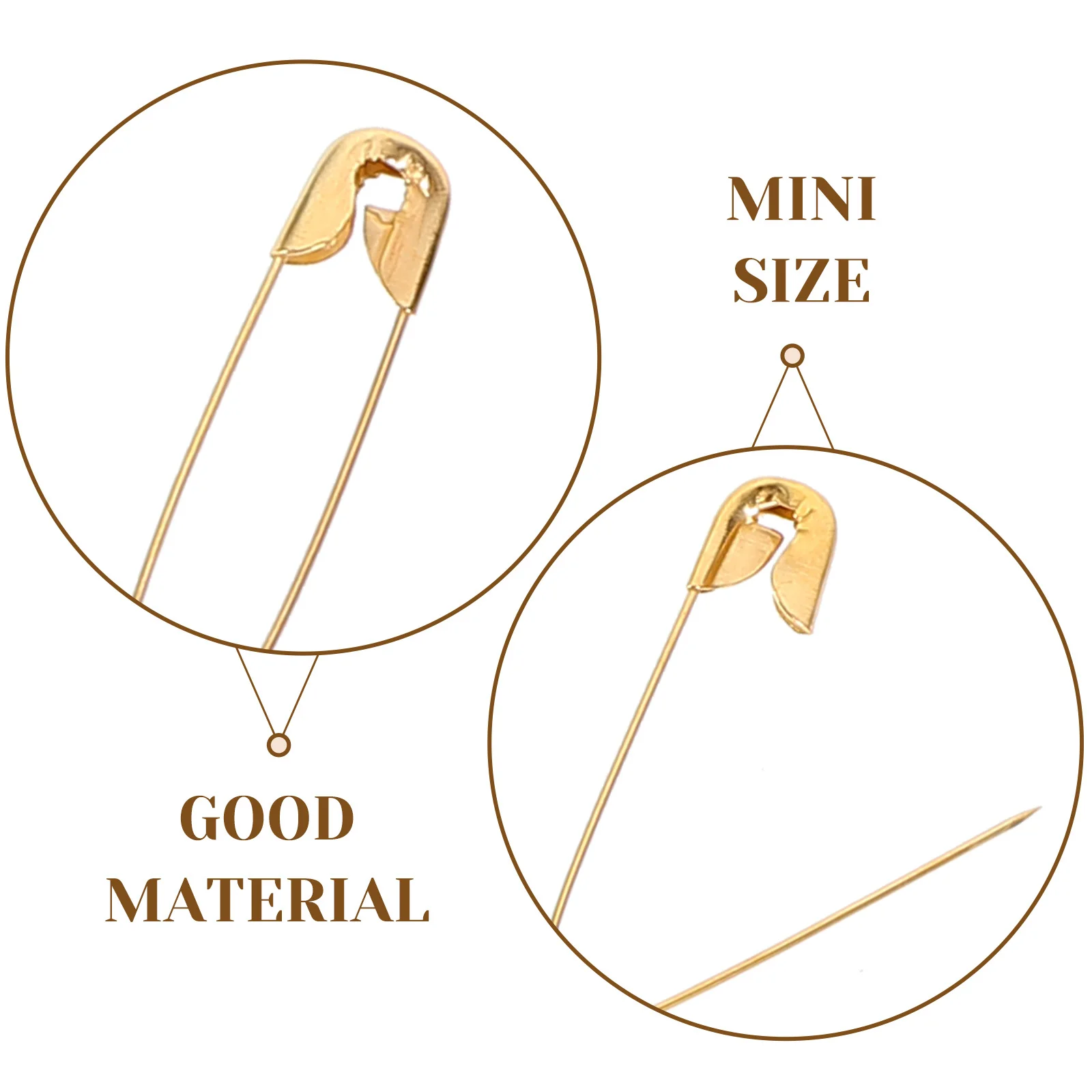 

1 Box Safety Pin Reliable Small Metal Safety Brooch for Clothing DIY Craft Making Fixing Secure and Convenient Pin