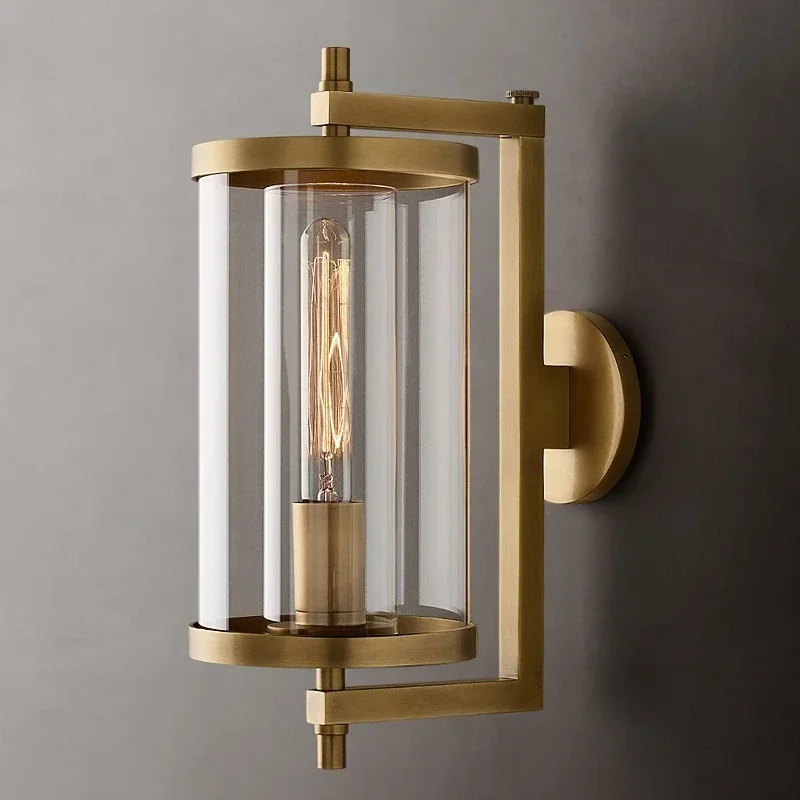 Living room background wall creative model room bedroom bedside lamp