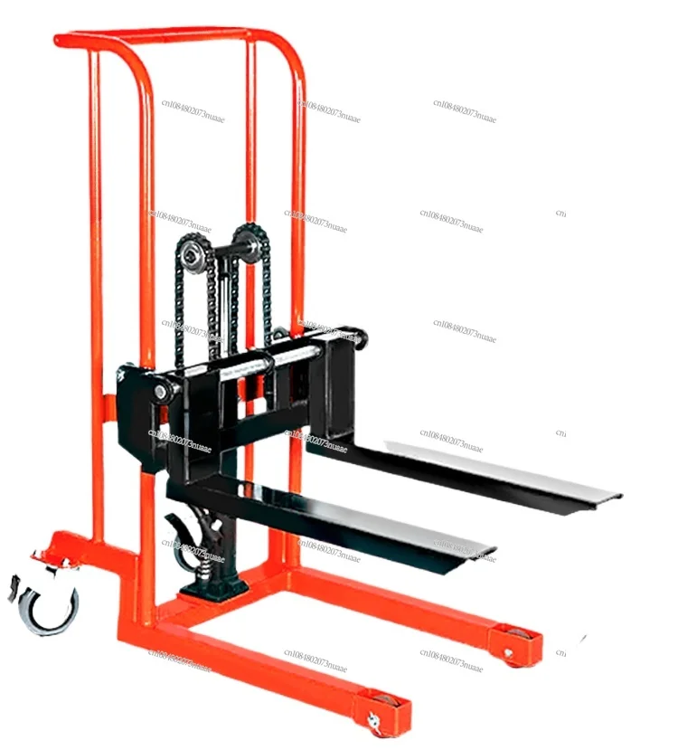 Micro Forklift, Manual Hydraulic Stacker, Light Small Lifting, Lifting Lift Truck, Household Hand Loading and Unloading Trolley