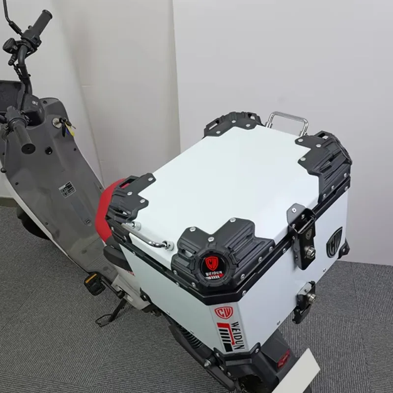 STLF H-type 45L جودة عالية مقاوم للماء قطع غيار ملحقات الدراجات النارية للدراجات النارية صندوق خلفي مسند الظهر الرف المصنعين