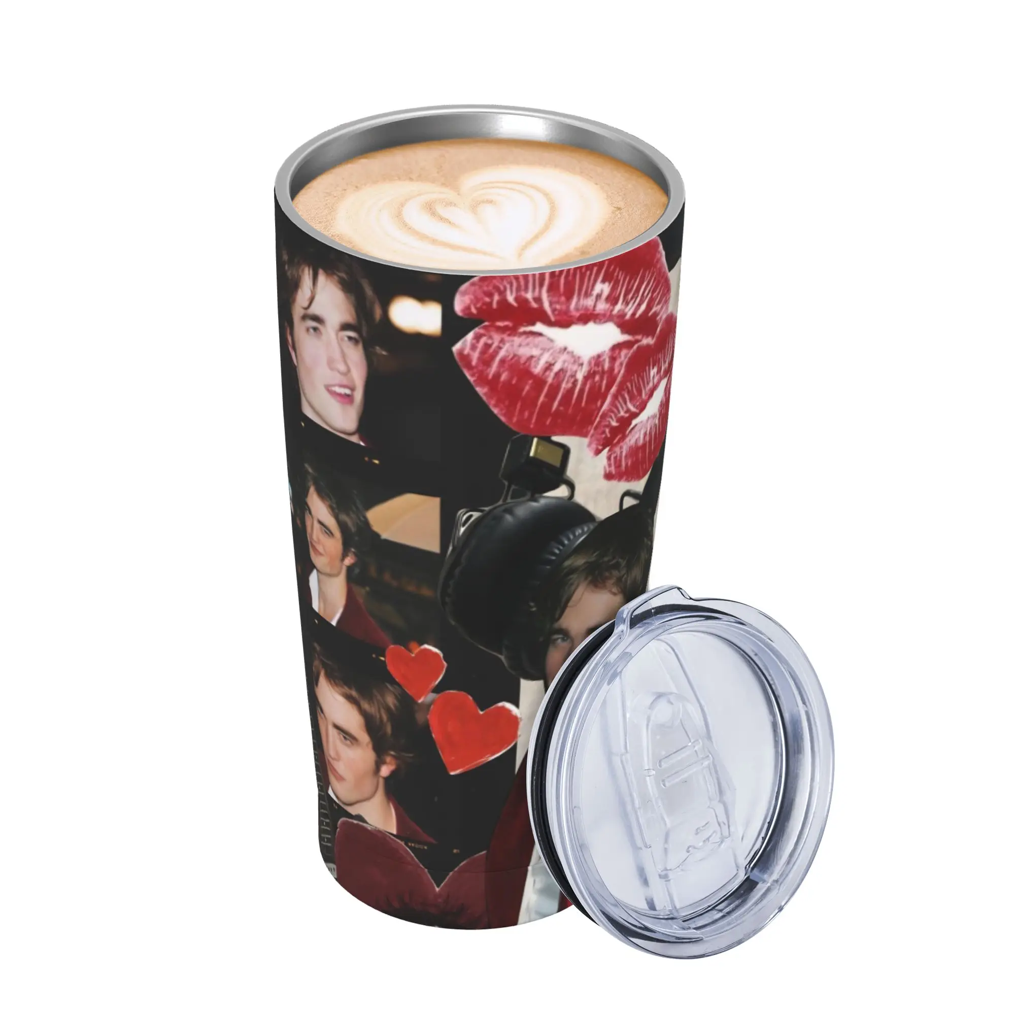 Edwards Cullen  Tumbler Vacuum Insulated  Thermal Cup with Lid Straw Car Mugs Water Bottle 20oz