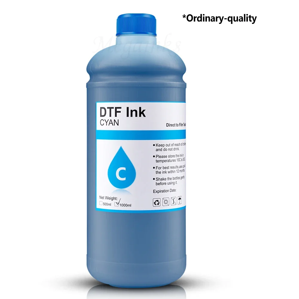 1000ML DTF Ink Folia do bezpośredniego transferu ciepła do Epson I3200 P800 L1800 1390 L800 L805 1430 3880 Folia PET Zwykła jakość