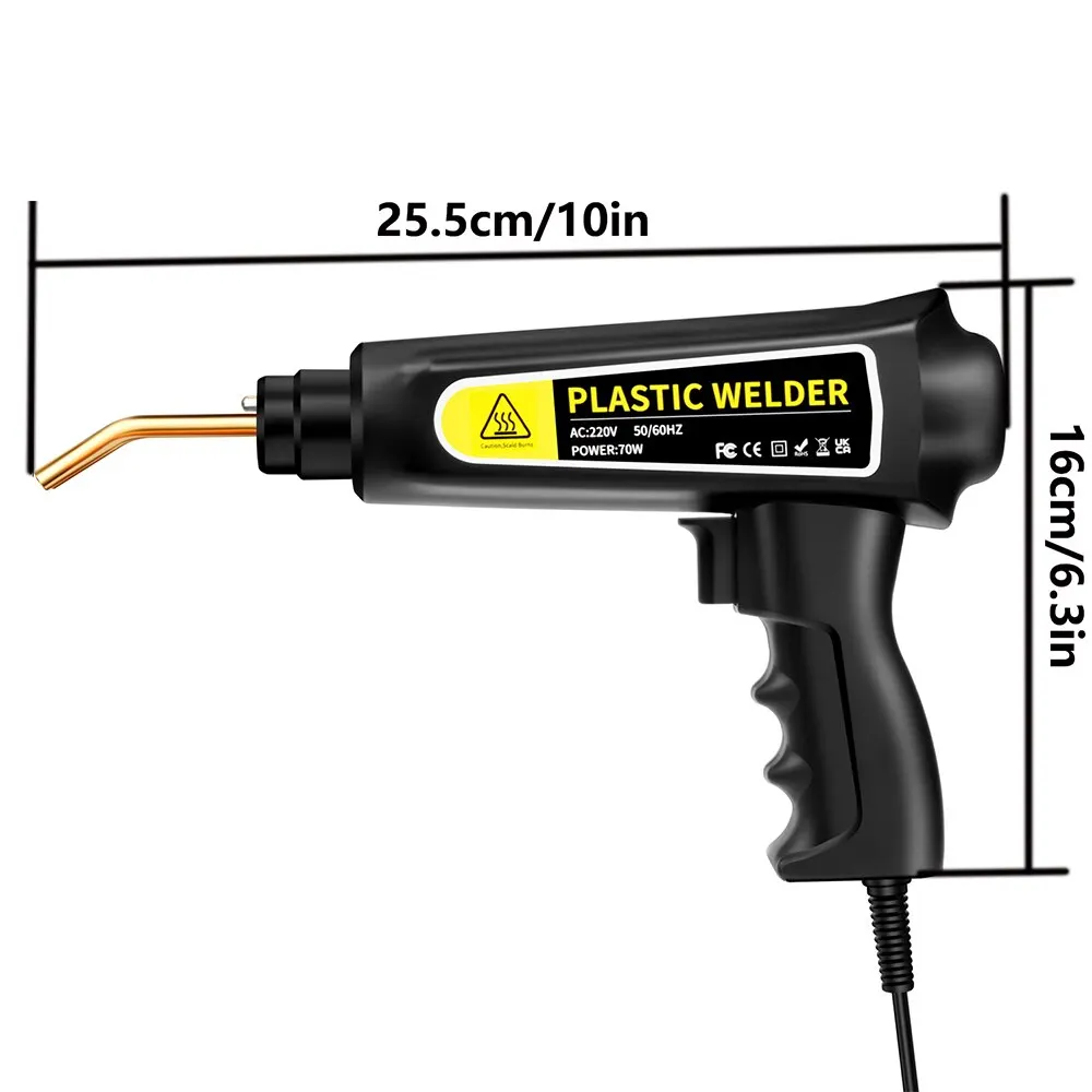 70 Watt Bending Torch XC-70B Main Unit +4 Sets Stapler Plastic Heat Welder Hot Air Gun Plastic Welder Bumper Repair Equipment