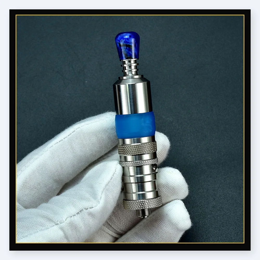 Wolfcoolvape Flash-e-Vapor Dual RTA Bellcap Resin 316SS 510 MTL Drip Tip - 17mm Compatible Accessory