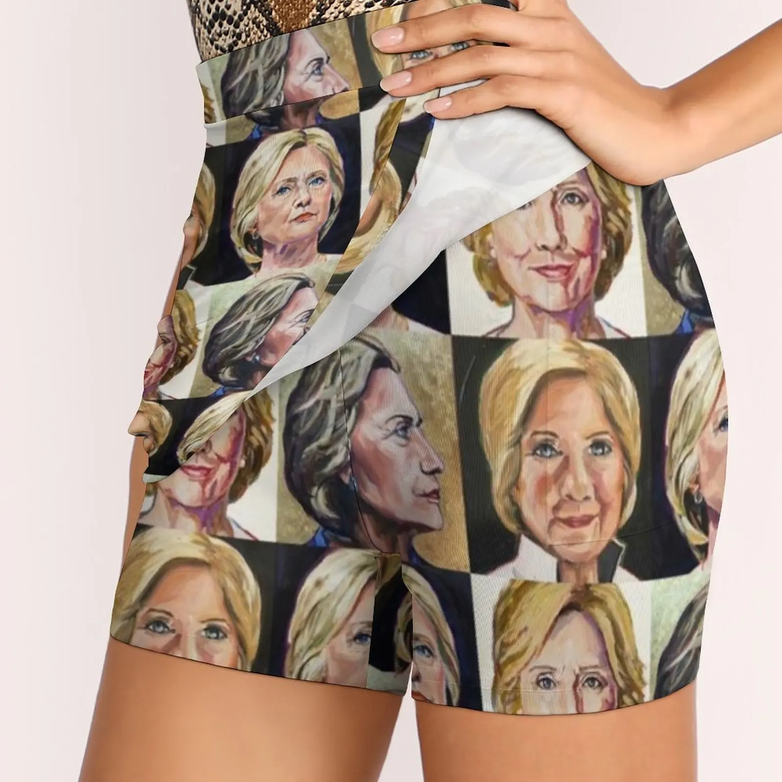 Siempre con su falda de mujer Mini faldas Una falda de línea con bolsillo oculto Hillary Clinton