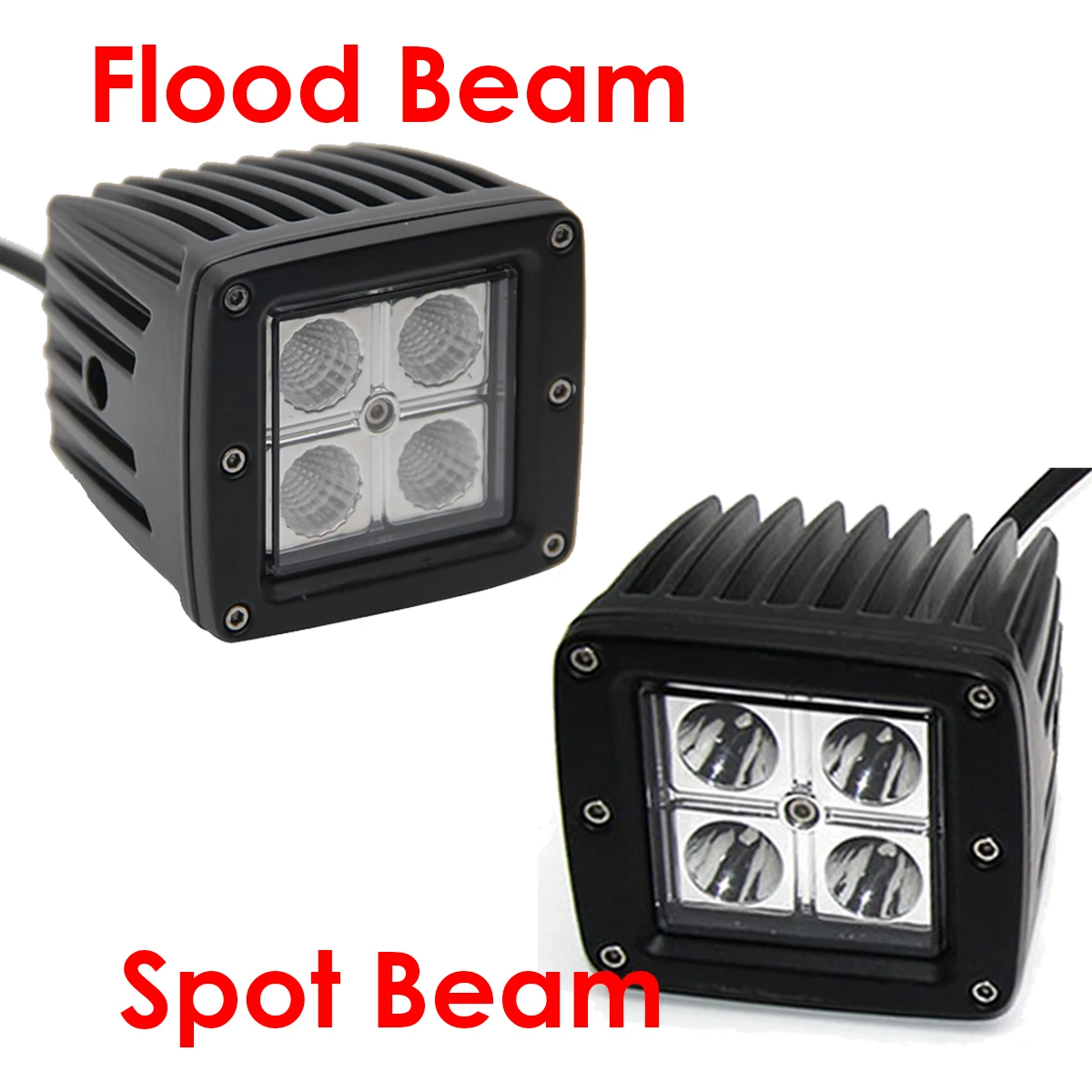 2pcs 3 inch 60W Led Work Light Off-road Driving Fog Lamp Amber/Red/Blue/Green Cube Pods IP68 for ATV Truck SUV Hunting Fishing - view 3