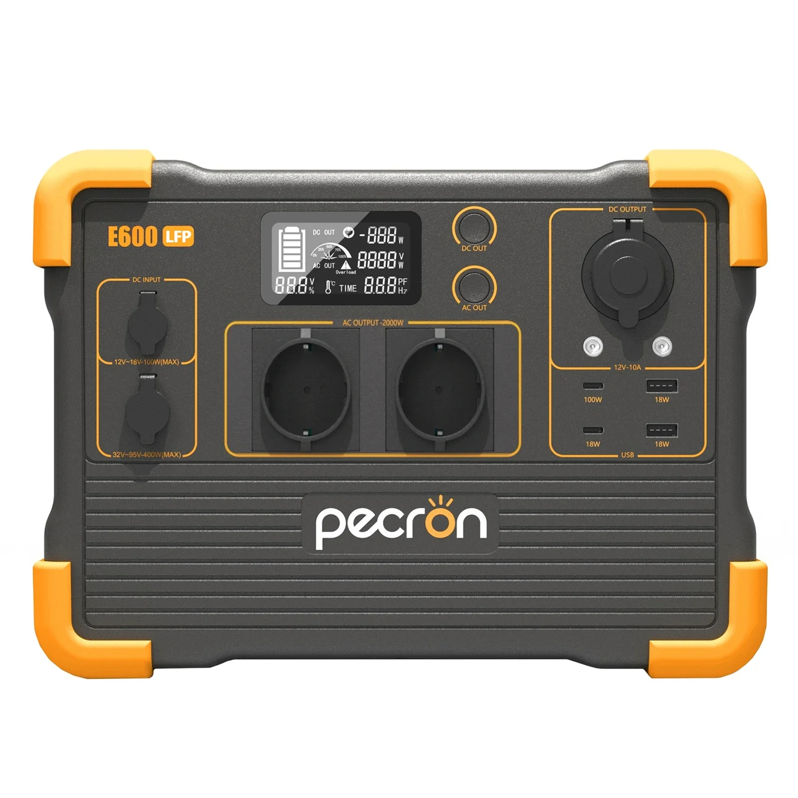 PECRON 192000mAh 1200W 1500W Emergency Portable Power Station, Superior FascCharge Solar Powered Generator, Solar Energy System