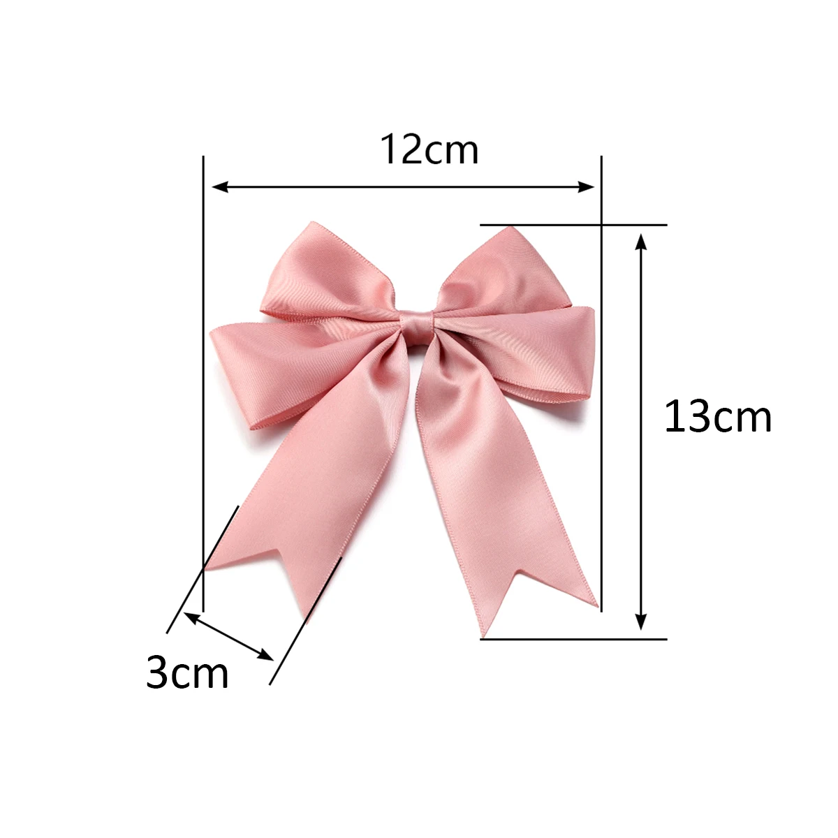 4pcs/lot Polyester Swallowtail Bows Colorful Satin Ribbon Bowknots Flower For Craft Hairclip Making DIY Wedding Party Decoration