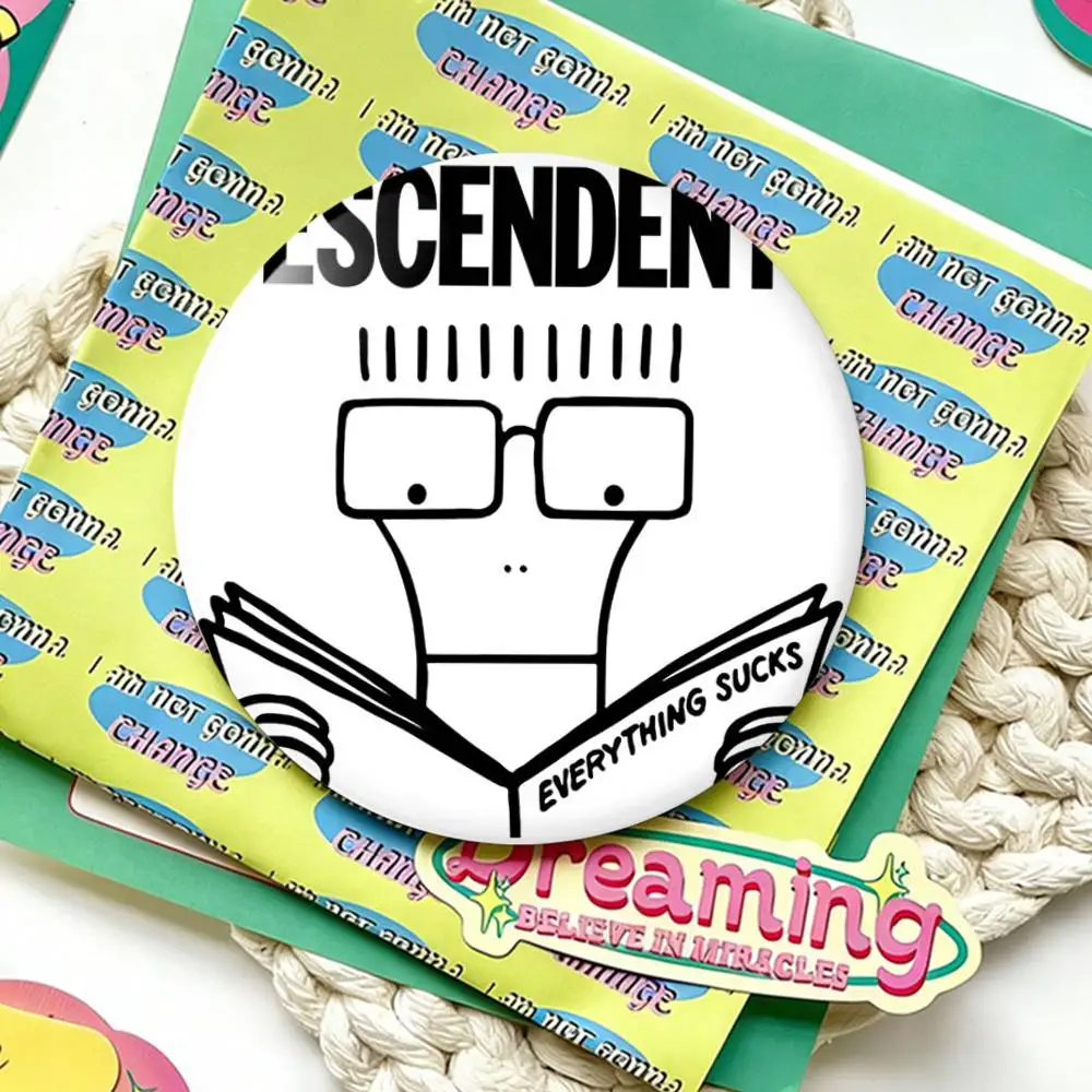 D-Descendants M-Milo G-Go To C-College Badges 25 32 44 58 75 mm Round Fans Collect Friends Gifts Brooch Souvenir