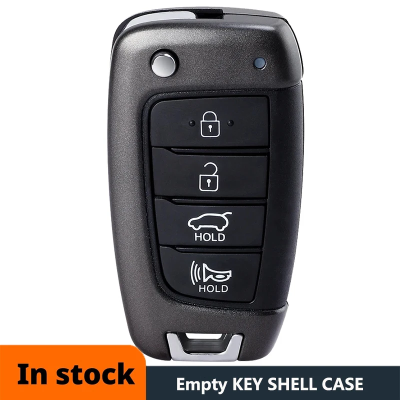 DIYKEY for Hyundai Accent Elantra Kona Santa Fe Tucson Veloster 2018 2019 2020 2021 3 Button 4 Button Remote Key Shell Case Fob