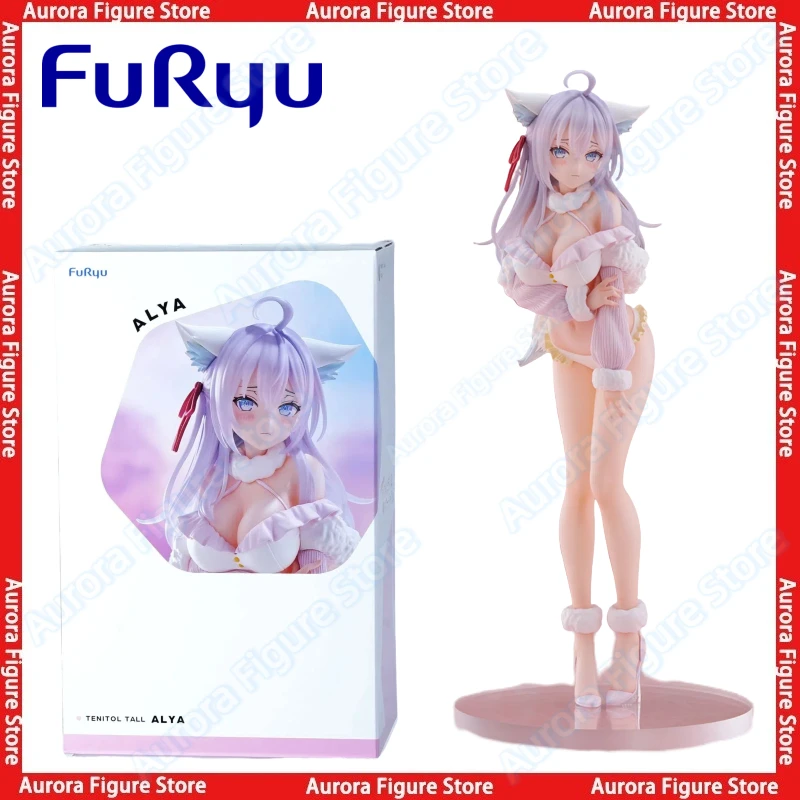 In Stock Furyu Tenitol Tall Alya White Fox Ver 31cm Sexy Girl Desktop Cute Doll Anime Figures Toys Models Gift PVC Collectible