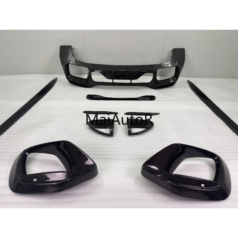Car Body Front lip rear Lip Side Skirt rear spoiler For Benz AMG SL63 4MATIC+ upgrade to sport Style front bumperl body kits