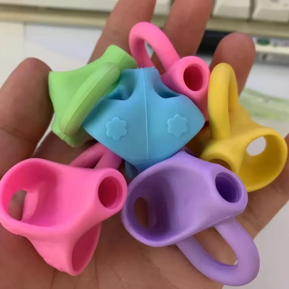 1PCSThree Finger Pencil Set Silicone Writing Gripper for Primary School Students to Correct Writing Posture - view 2