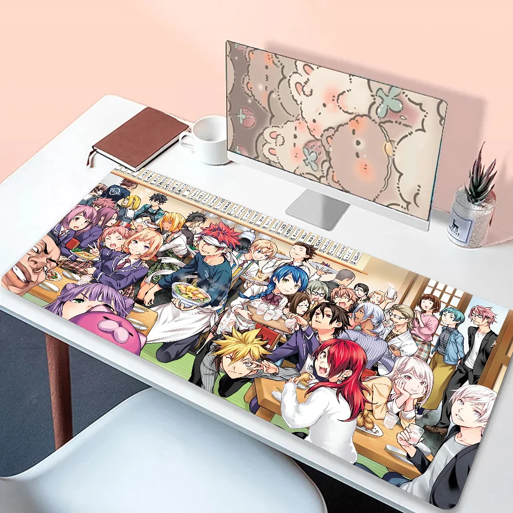 

Anima mouse paYukihira And Erina Kitchen Non-Slip Carpet Food Wars Shokugeki no Soma Bedroom Mat Welcome Doormat Floor Decor Rug