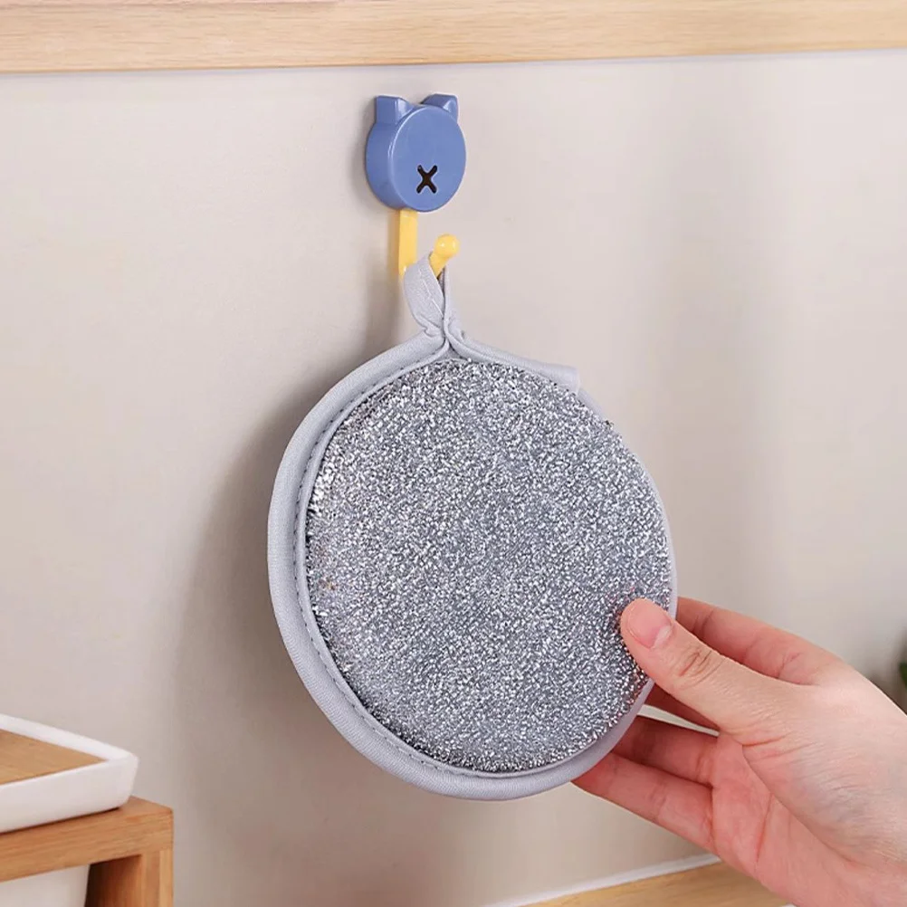 

10pcs Dishwashing Double Sided Silver Thread Scrub Sponge For Dishes Non Scratch Reusable Kitchen Sponge Clean Pot Pan Grills