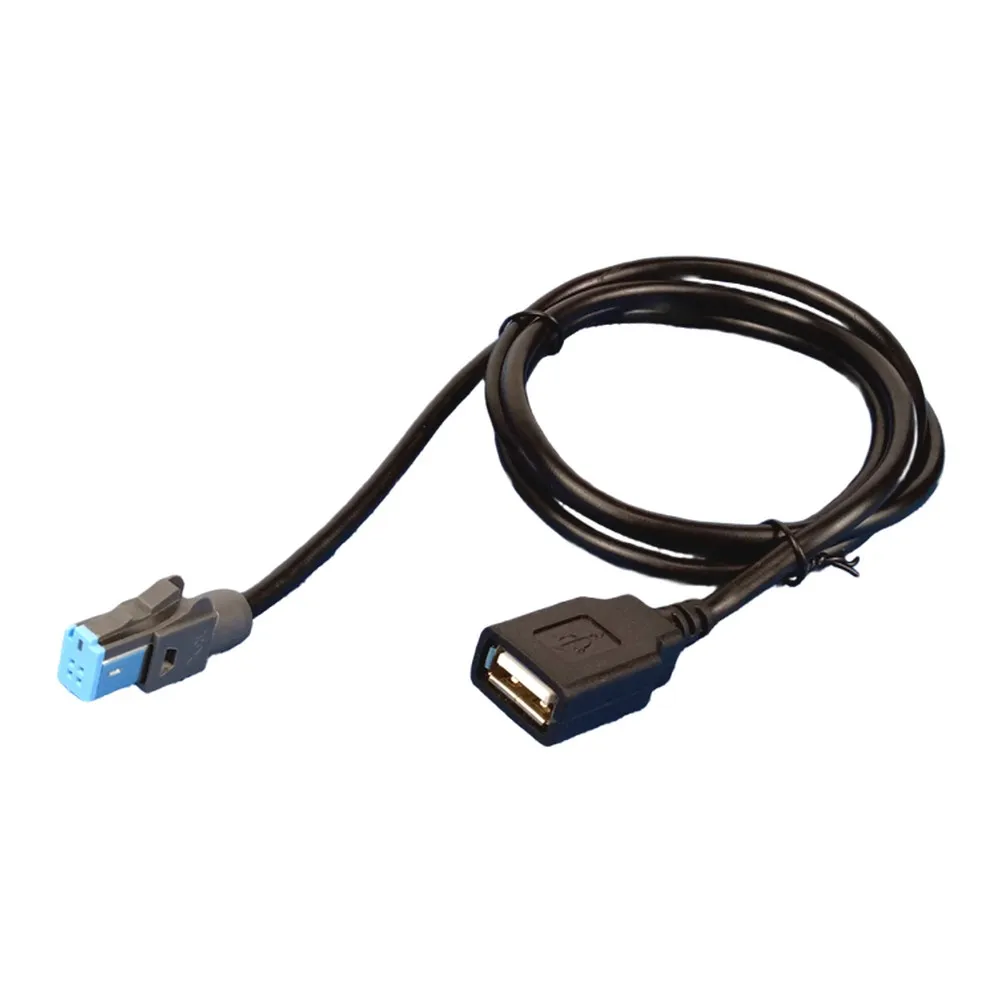 1pcs New 120CM Car USB Cable USB Adapter Audio Input Car USB Cable For Nissan Radio 4-pin To USB Cable