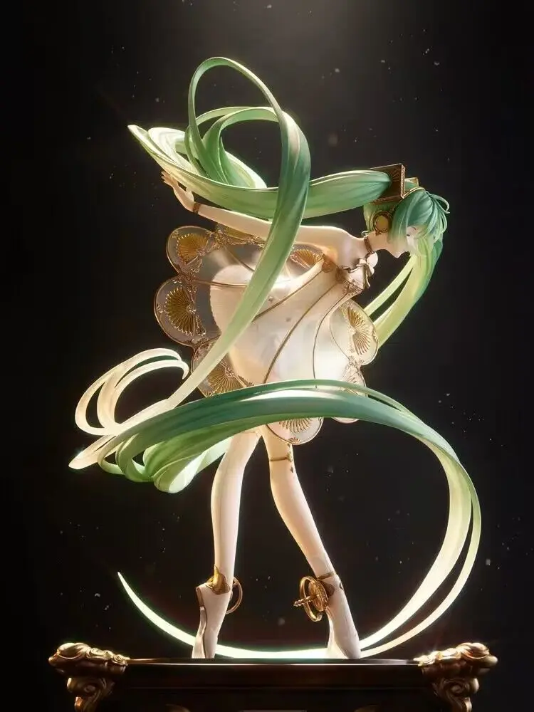 Handmade Crafts Hatsune Paper Model Miku Phonograph Music Box Non-Finished Collage Toys Gifts