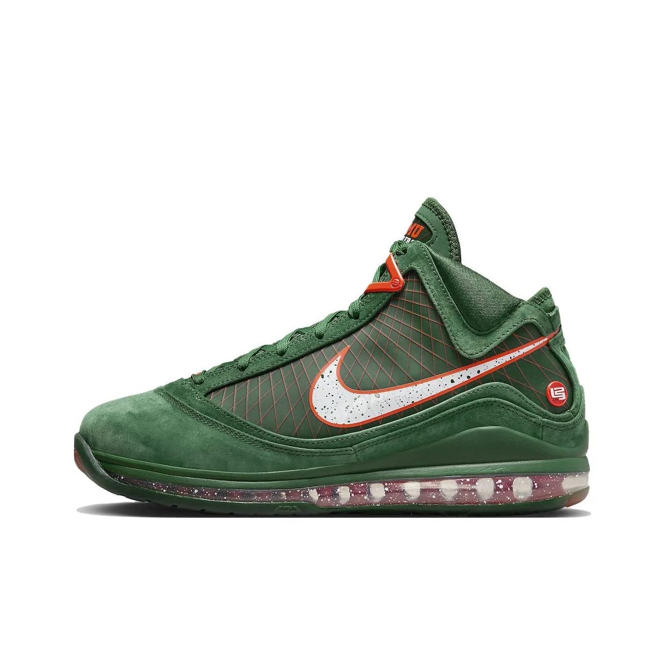 Nike Lebron 7 Basketball Shoes Men's Mid Top Green DX8554-300