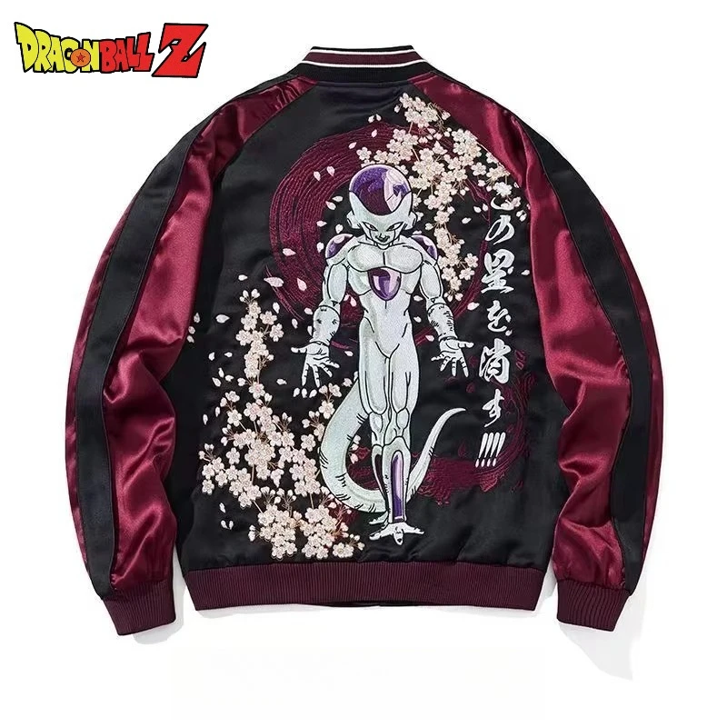 

Готическая куртка Dragon Ball Goku, пальто большого размера в стиле панк на молнии для мужчин, уличная одежда в стиле Харадзюку в стиле ретро, свободные топы с длинными рукавами, подарок
