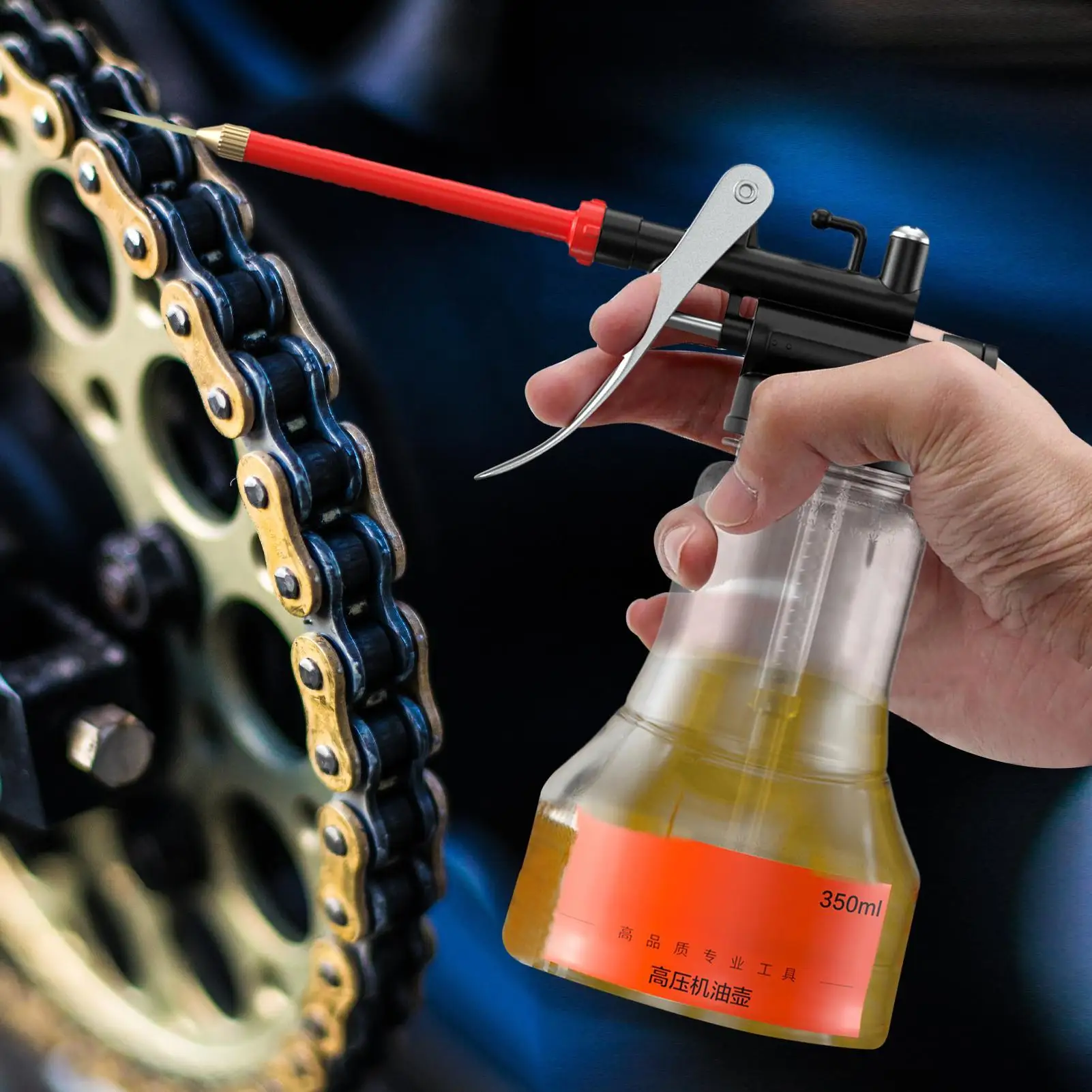 

Распылитель для смазки бутылок с насосом, 350 мл, с прямым носиком, электронными устройствами, принадлежности для промышленного оборудования