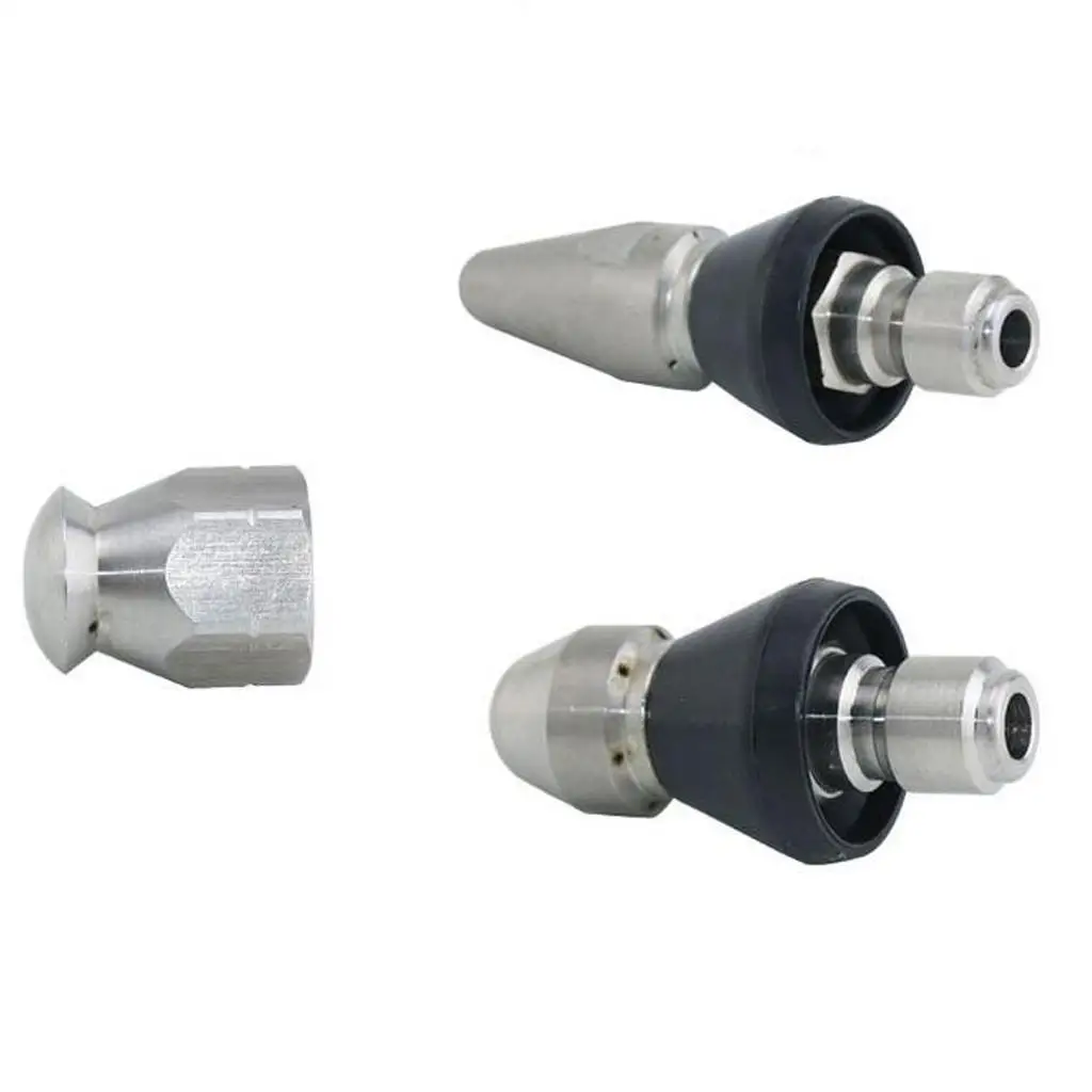 Drain Cleaning Nozzle Stainless Steel Rotating Jetter Head for High Pressure Water Washer and Pipes