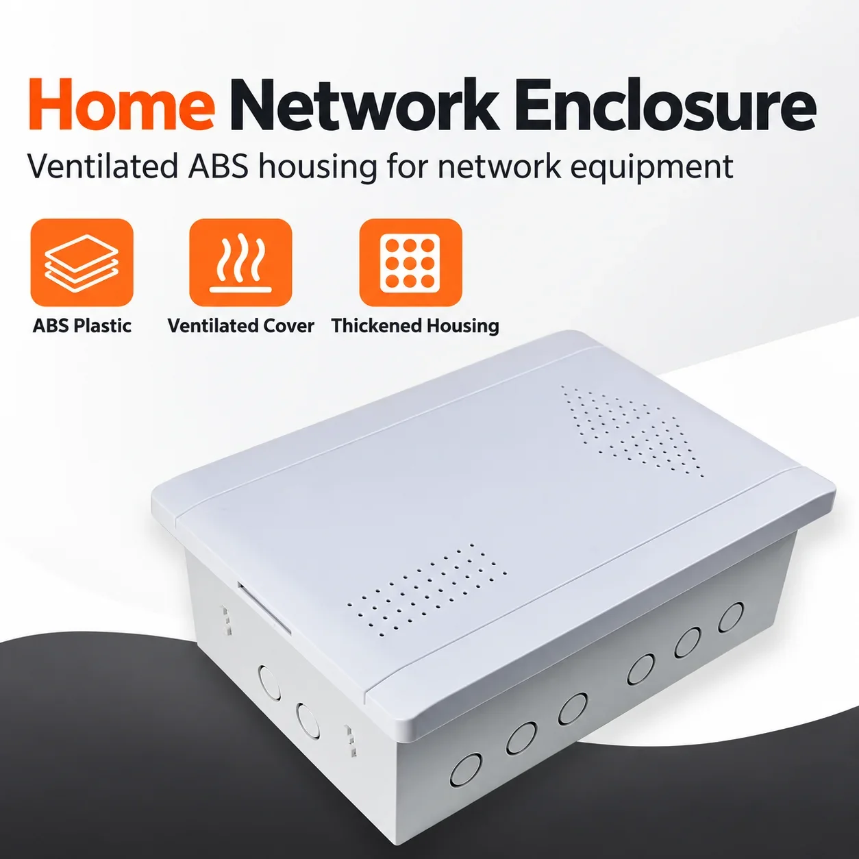 Household Large Size Multimedia Information Box Fiber-Optic Inlet Weak Current Distribution Box 400*300 for Home Networking