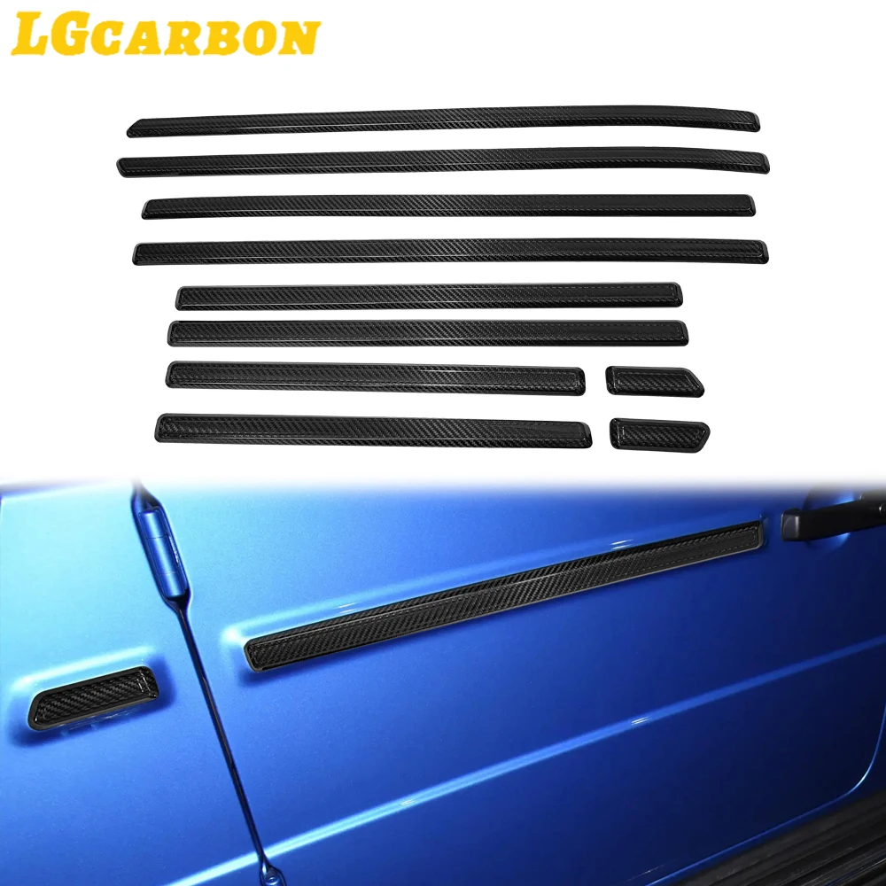 LGcarbonCarbonFor Car Exterior Trim Body Trim 10 Pcs For Mercedes G-Class G500 G550 G55 G63 2014- 2018