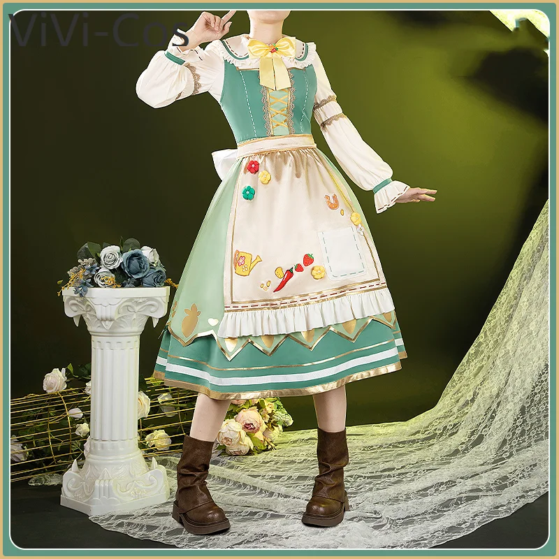 ViVi-Cos Pretty Derby Rice Shower Dress Cosplay Costume Cos Game Anime Party Uniform Hallowen Play Role Clothes Clothing