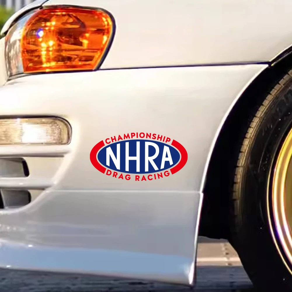 16.5x8 سنتيمتر NHRA سحب سباق السيارات ملصق للسيارات الجسم ويندوز دراجة نارية محمول الجدران الفينيل التصميم الشارات ضبط السيارات اكسسوارات