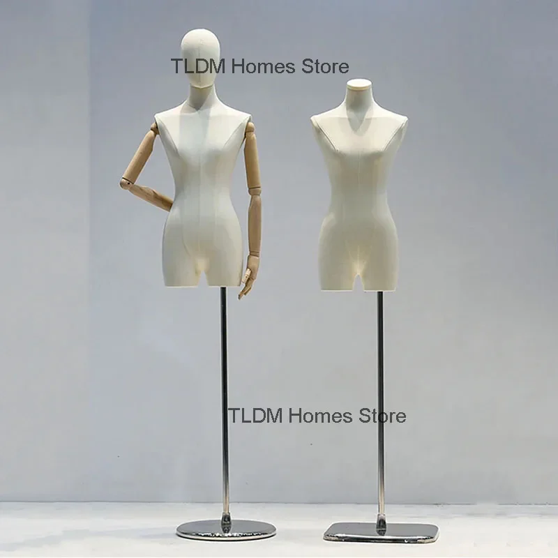 Korean Version Female Mannequins High-end Sense Mannequin for Women's Clothing Store Bust Mannequin Women Window Display Stand