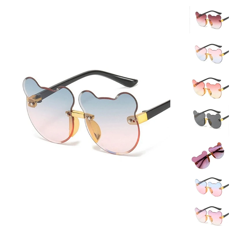 New Popular Children's Cat Ear Sunshade Sunglasses Children's Trendy Fashion Anti-UV Sunglasses