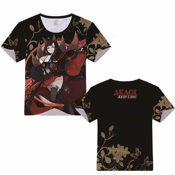 Popular Anime Game Azur Lane All Role Playing T-shirt New 3D Print t shirts Casual Harajuku Short Sleeve Y2k Top Summer Clothing