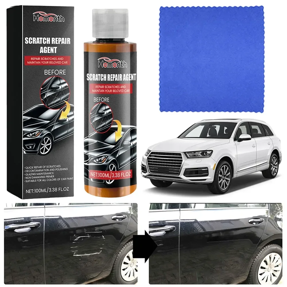 Corpo do carro Moagem Cera composta com pano Wipe, Auto polonês restaurador tintas Anti Scratch Car Scratches Repair   polimento