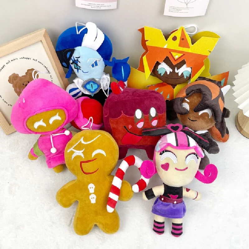 

Плюшевая игрушка Shadow Milk Cookie из Cookie Run Kingdom, мягкие игрушки, аниме, игра, коллекционный подарок для друзей