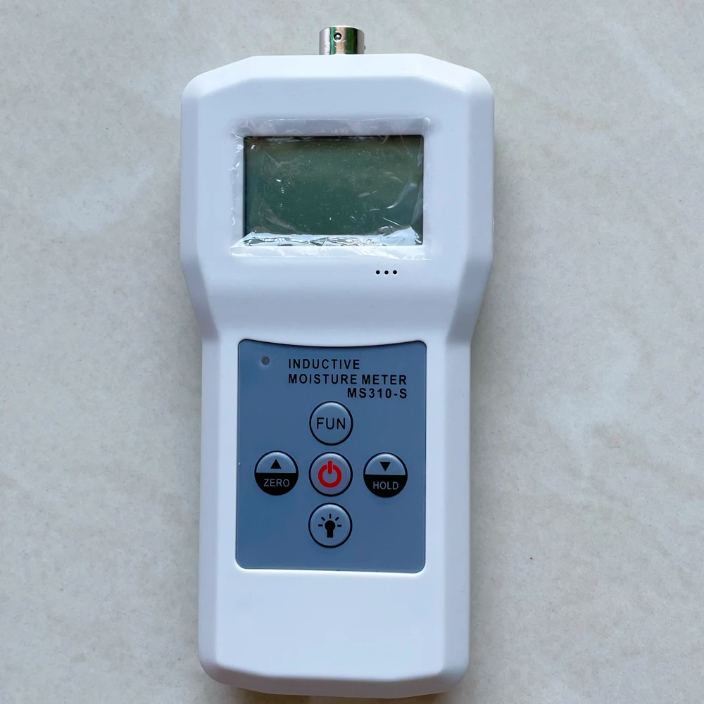 Medidor de humedad portátil inductivo de alta precisión, MS310-S para rango de medición textil 0-99%, 4 LCD digital