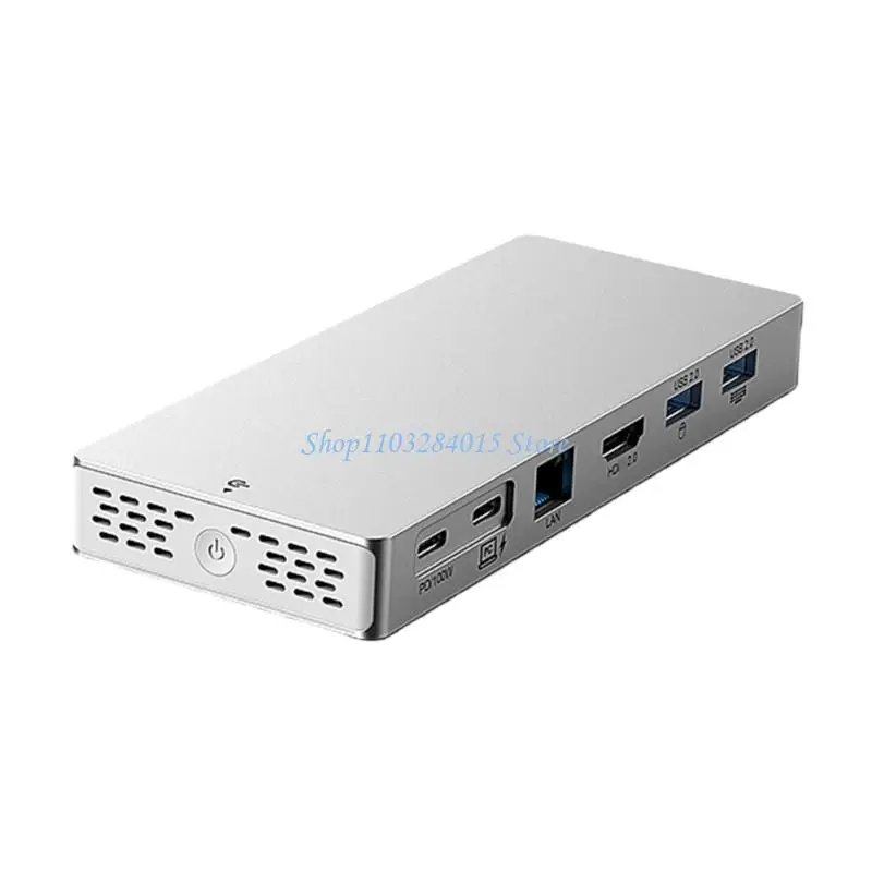 R6FF USB C Hubs 14 Port 4K 60Hz HDTV 100WPD Fast USB 3.2 Gen2 Ethernet For Laptop
