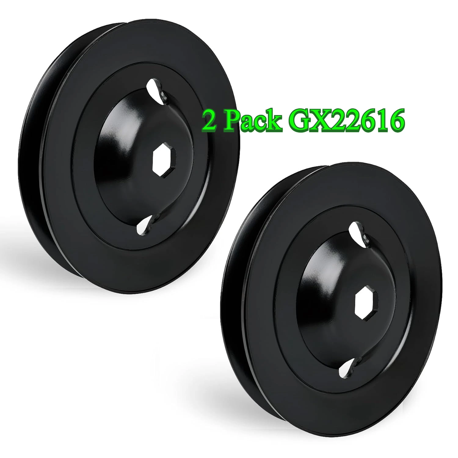 2 Pack GX22616 80-91-064 Spindle Pulley, Compatible with JD Models L120 L130 LA130 LA140 LA145 D140 D160 LA165 D150 155C LA155