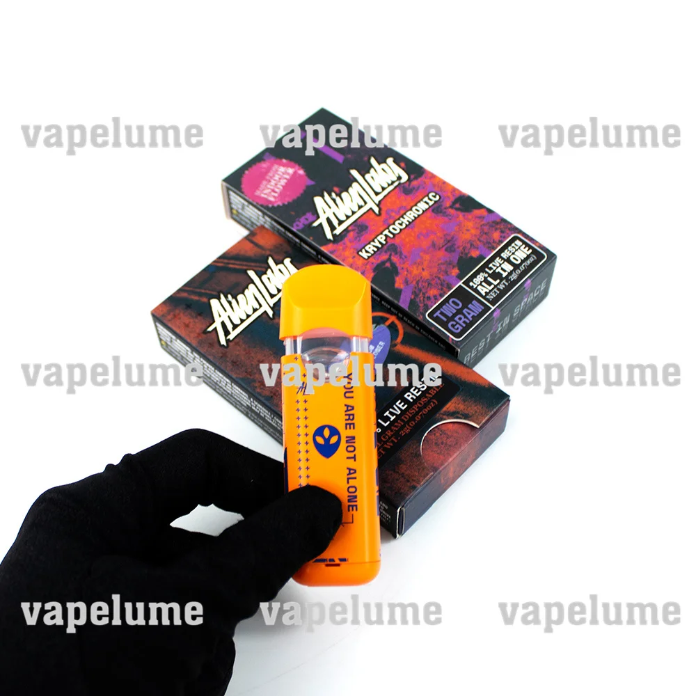 2ml Alienlabs Electronic Cigarettes Vape Pen Preheat Battery Empty Cartridges E-cigarettes Pod Folable Paper Display Box Custom