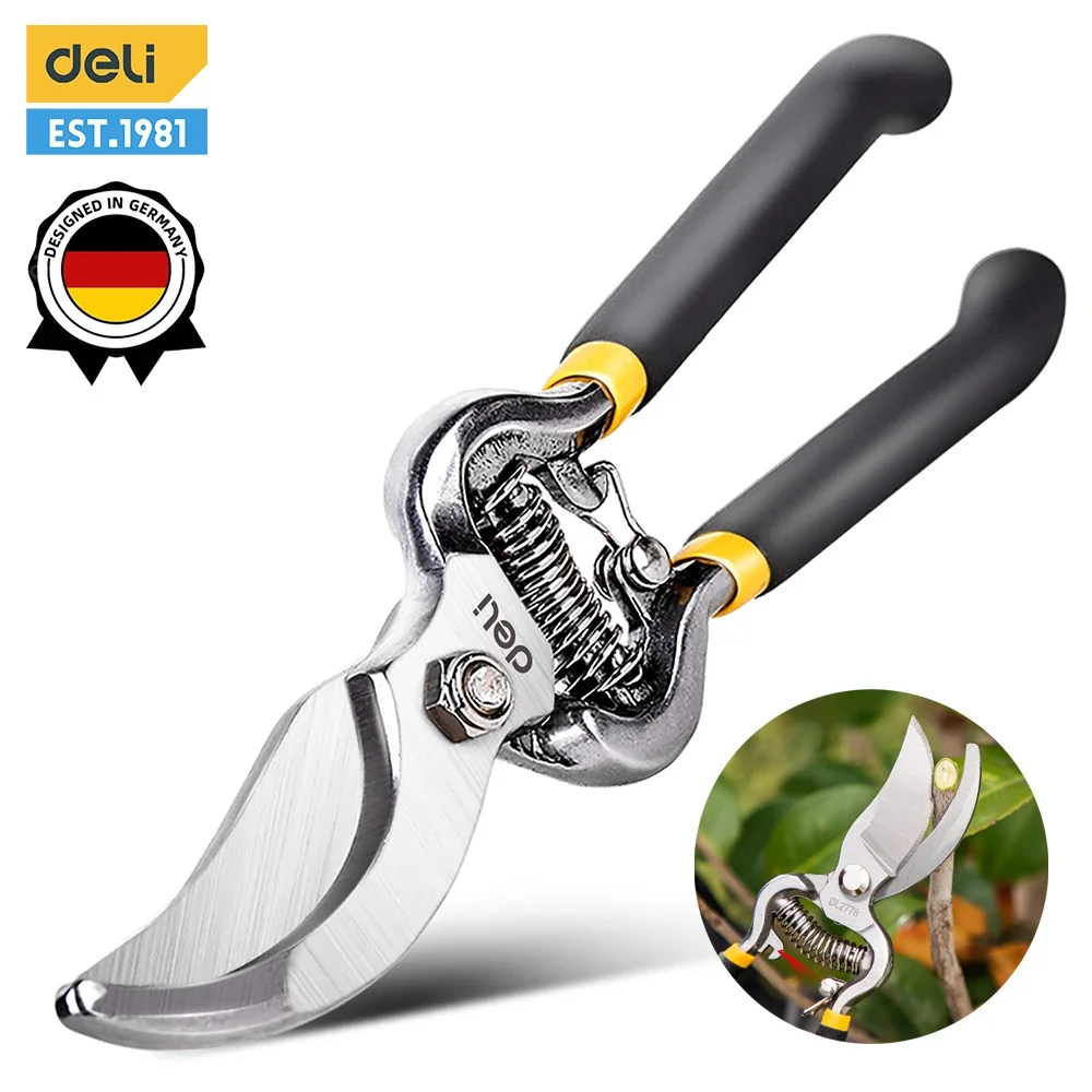Deli-garden Horticulture Pruner Shears Sk5 Lâmina Poda Tesoura para Bonsai Árvores Frutíferas Flores Ramos 8