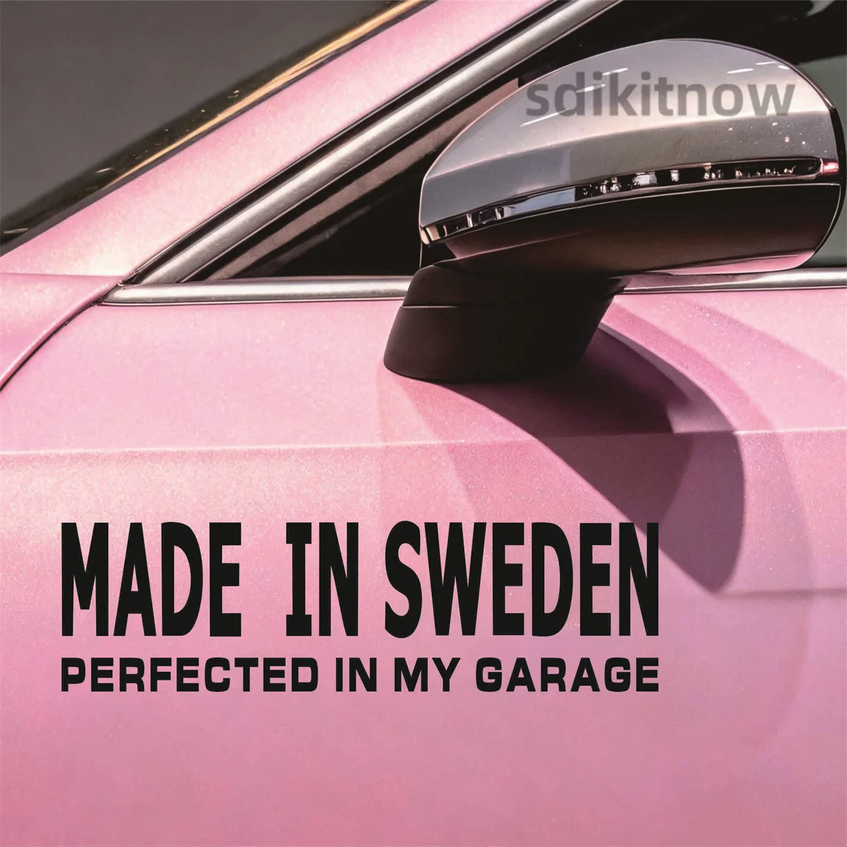 28X8cm Made in Sweden perfect in garage Car Stickers PVC Decal Styling For Volvo R Design C70 C30 V70 V60 V50 V40 S40 S60 XC90